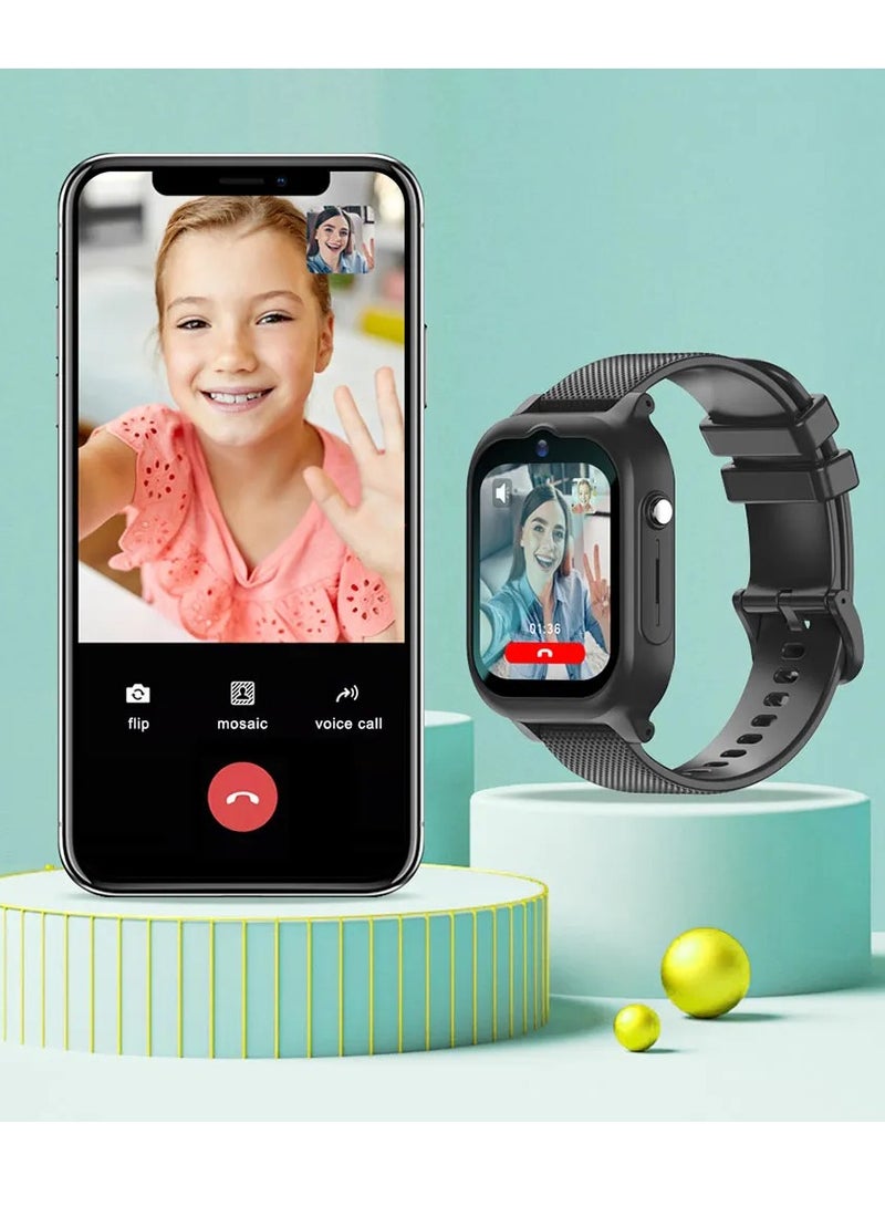 Kids Smart Watch With 4G Sim Card Support and Waterproof - 2023 Model with Video Call, GPS Tracker, and More