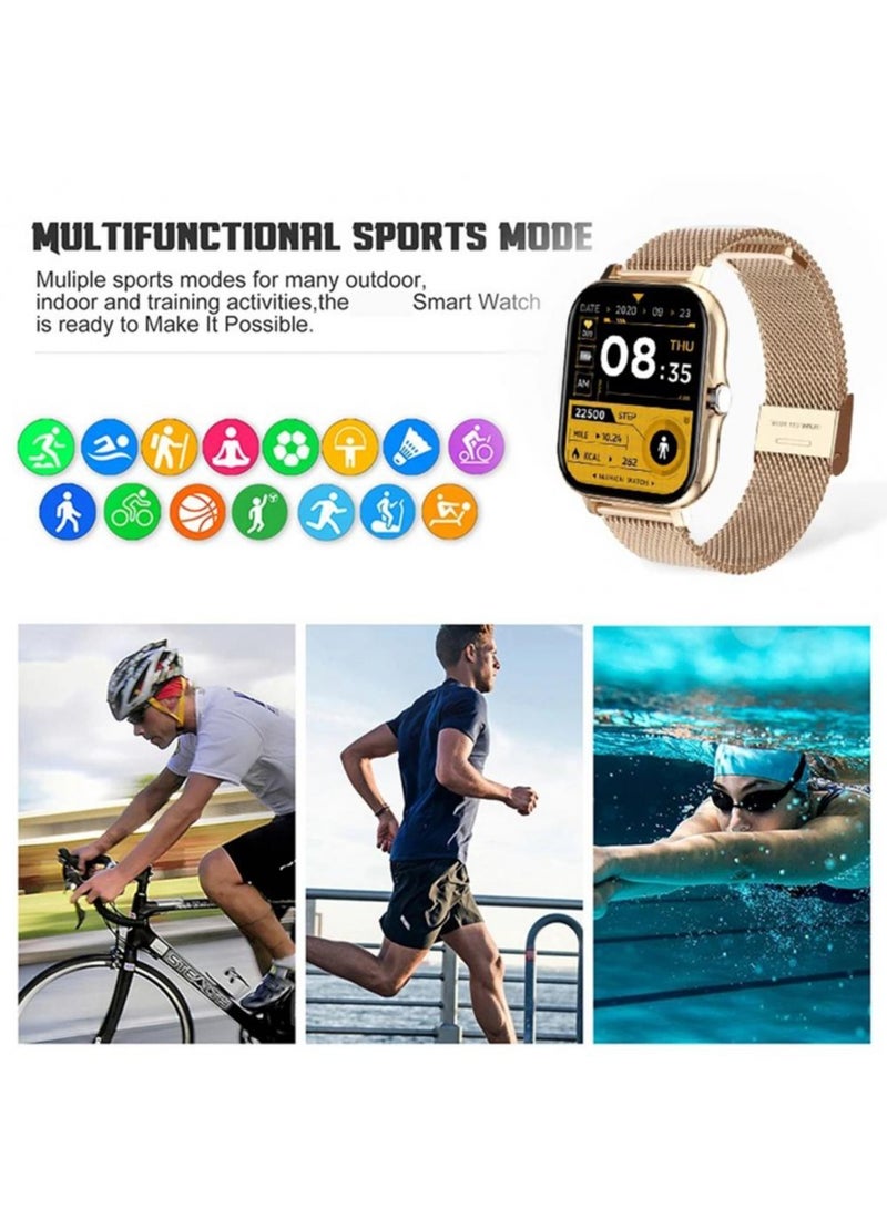 Y13 Multifunctional Smart Watch, 1.7 Inch Full Touch Screen IP67 Waterproof 3D Activity Sensor, Real-Time Heart Rate Measurement, Sleep Monitoring