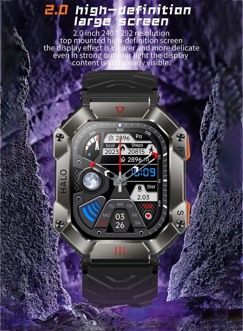 2023 Smart Watch For Men  Waterproof Watch Black