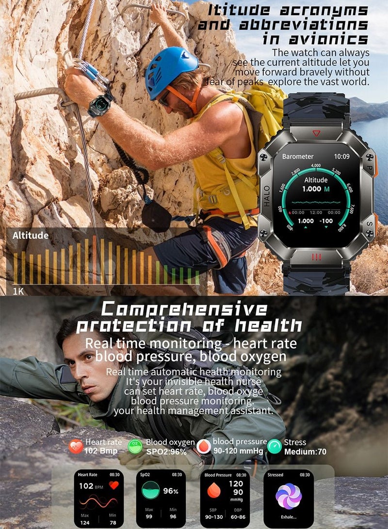 2023 Smart Watch For Men  Waterproof Watch Black