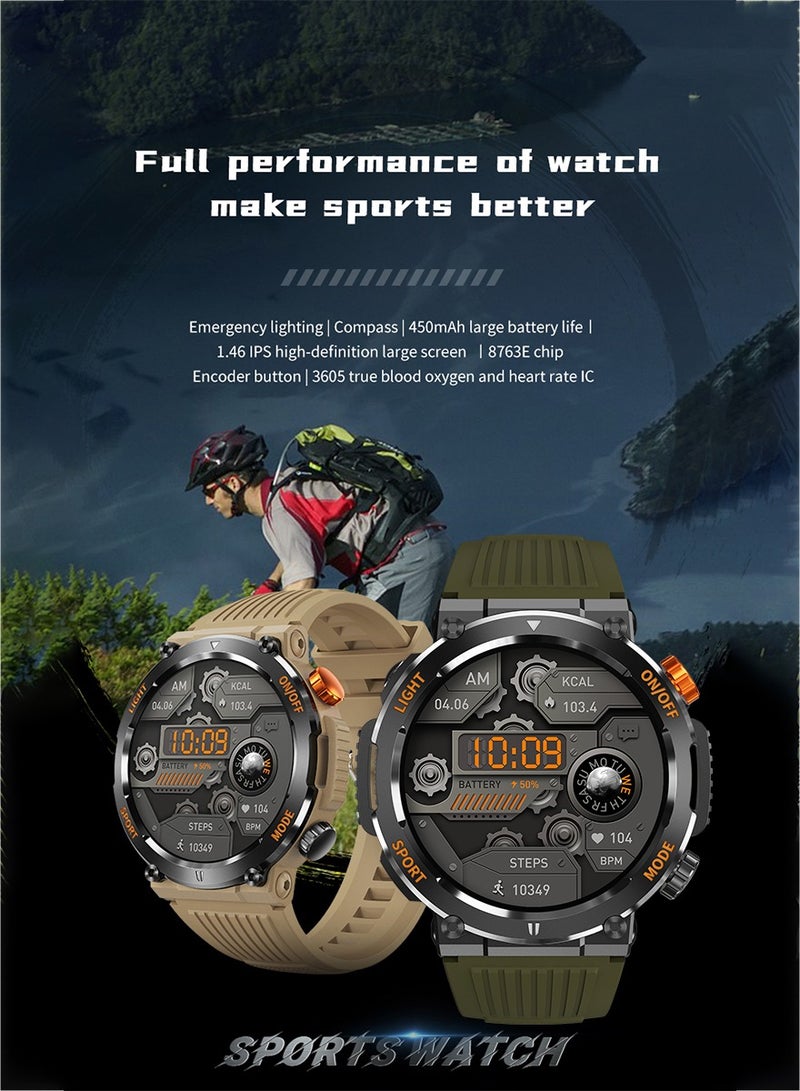 Compass Bluetooth smartwatch green
