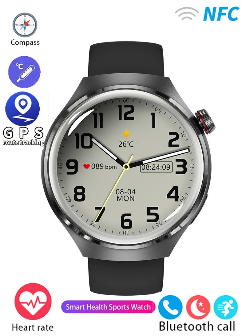 Watch 4 Smart Watch 1.53-inch Large Screen Smart Heart Rate and Sleep Bluetooth Fitness Watch Smart Call Tracker Watch