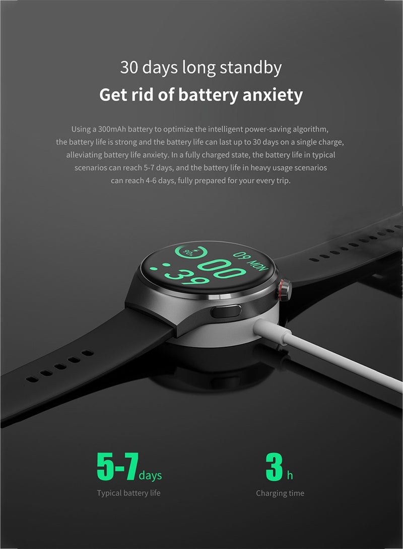 Watch 4 Smart Watch 1.53-inch Large Screen Smart Heart Rate and Sleep Bluetooth Fitness Watch Smart Call Tracker Watch