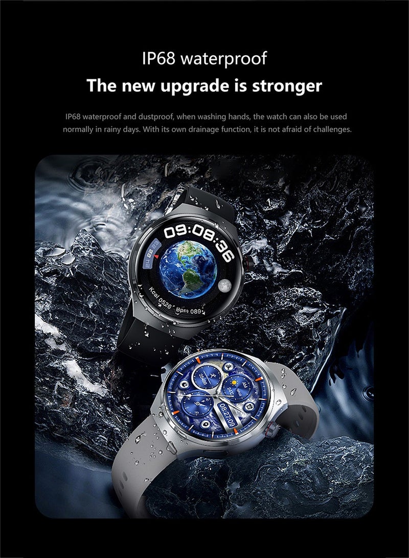 GT4  Men's Smart Watch, With Sports Fitness Tracker Heart Rate Blood Pressure Smartwatch Bluetooth Call IP68 Waterproof For Android IOS