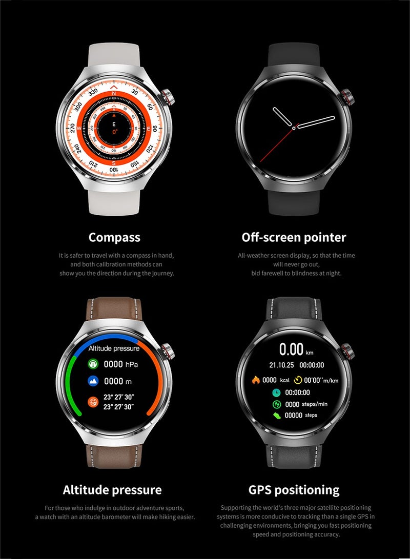 GT4  Men's Smart Watch, With Sports Fitness Tracker Heart Rate Blood Pressure Smartwatch Bluetooth Call IP68 Waterproof For Android IOS