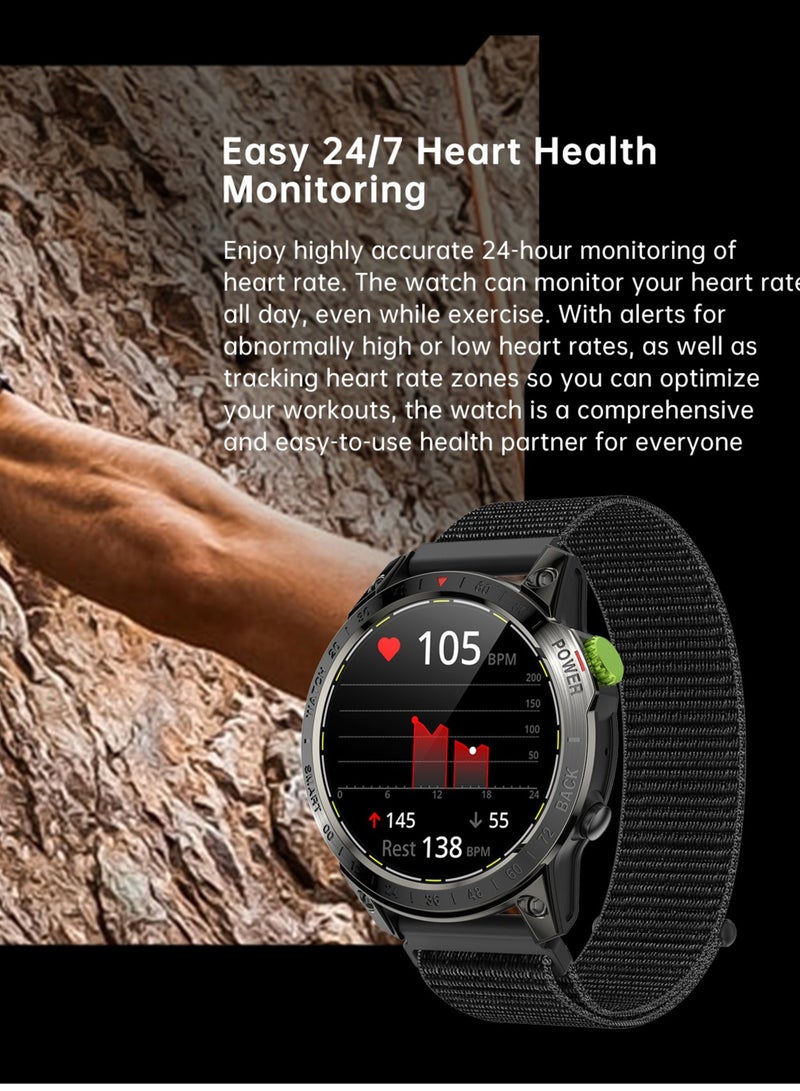 Mens Smartwatch with Bluetooth Calls Fitness Tracker Sports Smart Watch