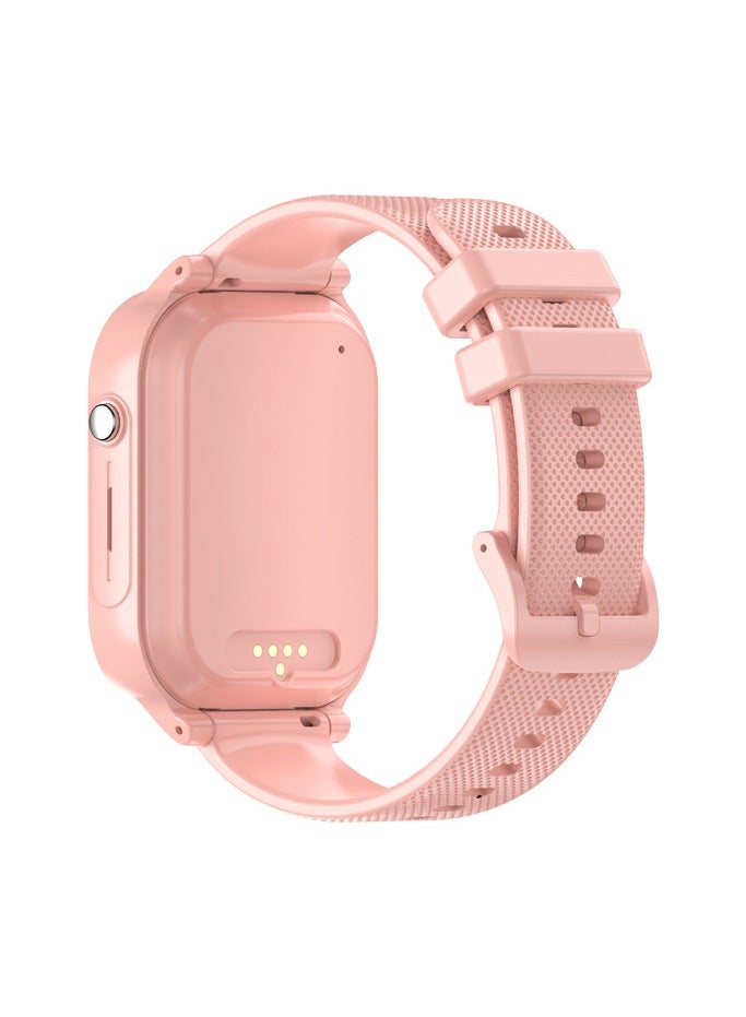 4G Sim Waterproof Children's Smart Watch with Video Call & GPS Tracking Kids Watch For Boys and Girls - Pink