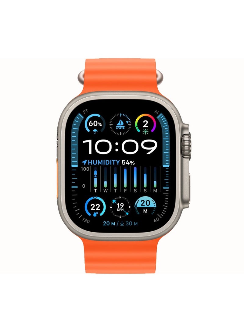 Oteeto TU93 Ultra 2 Smart Watch With 49MM AMOLED Display 3 Pair Straps and Wireless Charger For Ladies and Gents