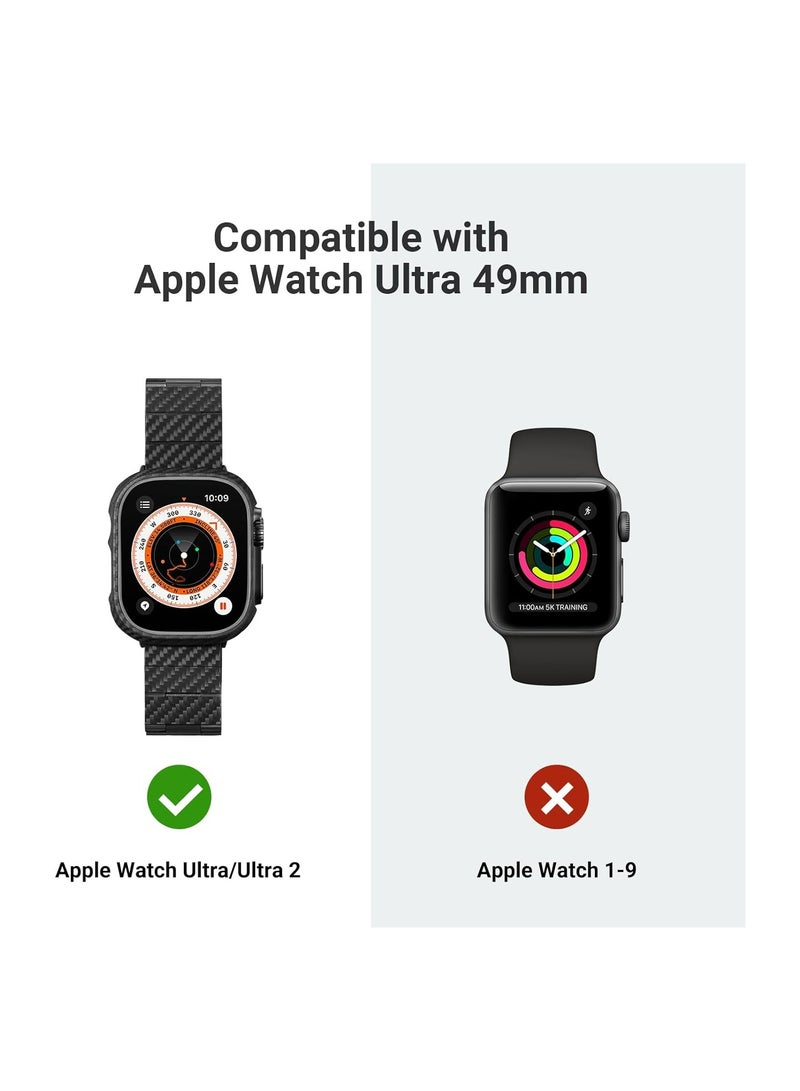 Apple Watch Ultra Case, Exquisite Minimalist Slim Apple Watch Ultra Case 49mm - Aramid Fiber Made [Air Case]