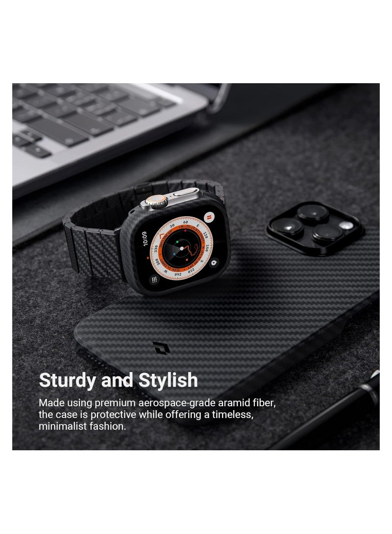 Apple Watch Ultra Case, Exquisite Minimalist Slim Apple Watch Ultra Case 49mm - Aramid Fiber Made [Air Case]