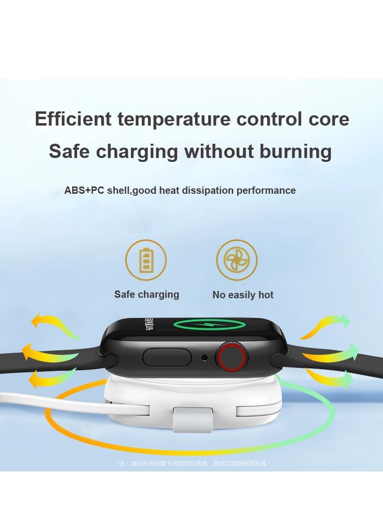 3 in1 Portable Wireless Smart Watch Charger White