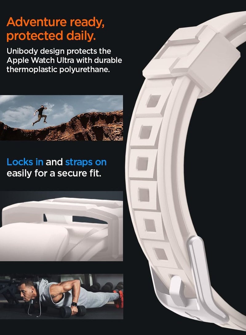 Rugged Armor Pro for Apple Watch Ultra 2 / 1 (49mm) Case Cover with Band - Dune Beige