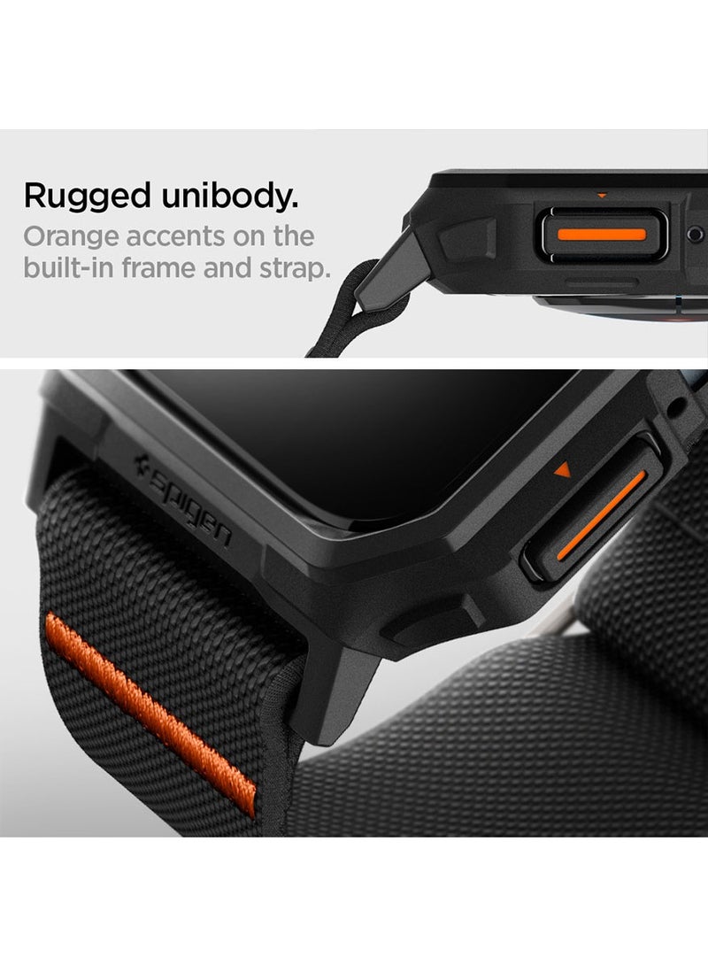 Lite Fit Pro Case with Band for Apple Watch 45mm Series 9/8/7 - Matte Black