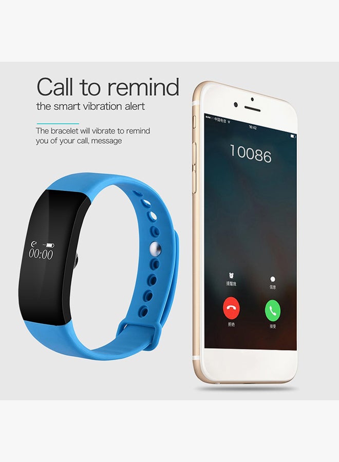 Bluetooth Heart Rate Monitoring Smartwatch Blue