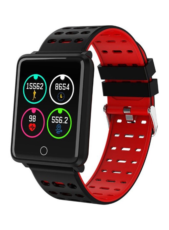 F3 Smart Bracelet Heart Rate Monitor Fitness Tracker Red/Black