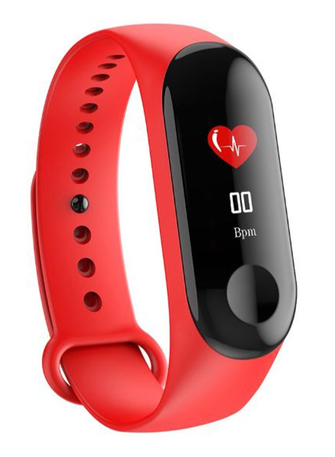 Heart Rate Monitor Fitness Tracker Band Red