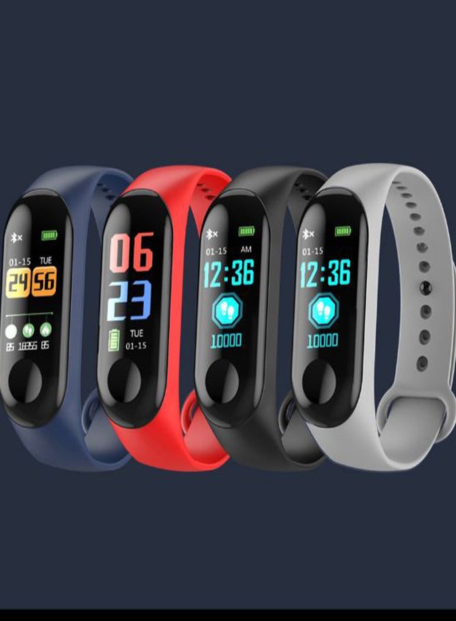 Heart Rate Monitor Fitness Tracker Band Red