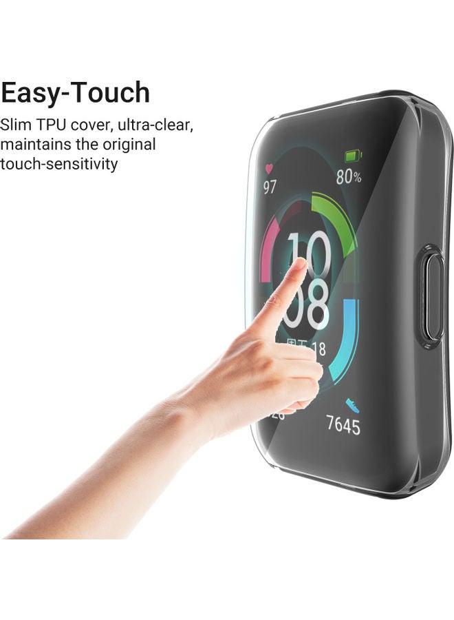 Smartwatch Protective Case Replacement For Honor Band 6 Clear