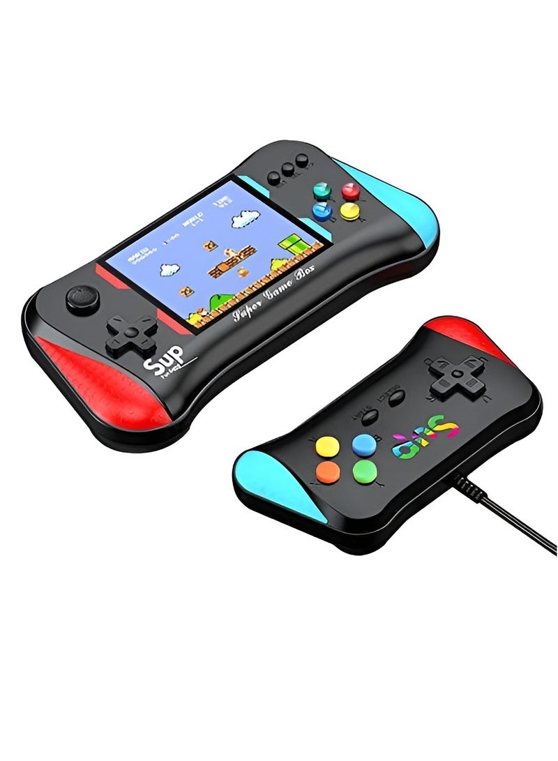 Handheld Game Console for Kids Adults 3.5'' LCD Screen Retro Handheld Video Game Console Preloaded 500 Classic Retro Video Games with Rechargeable Battery Support 2 Players and TV Connection (AA)