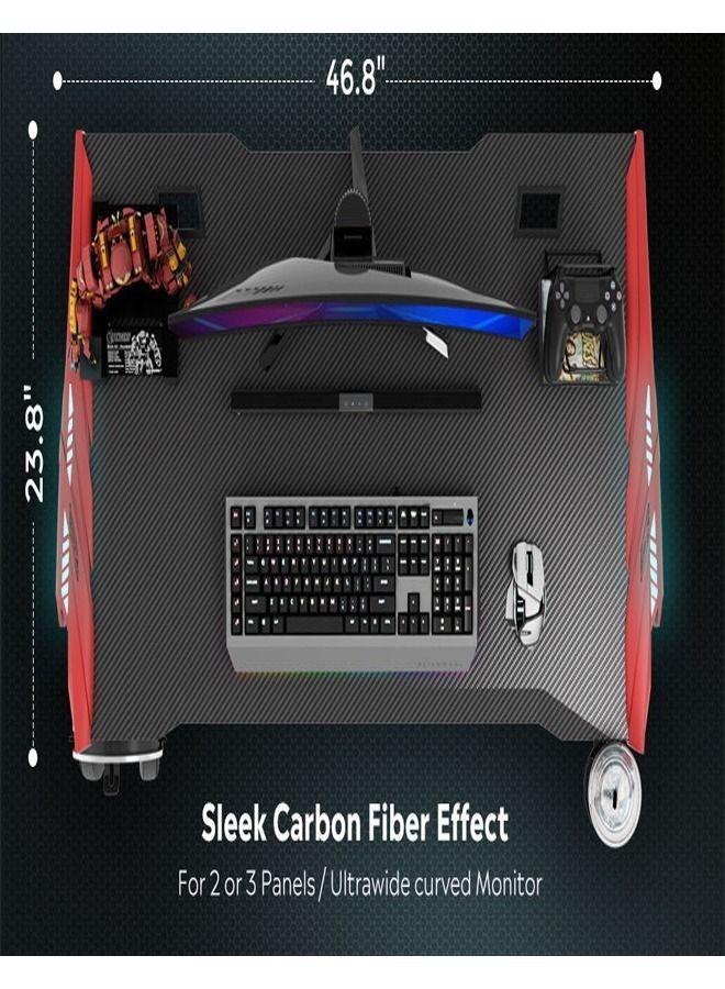 Enhance Your Gaming Setup with the Tarantula Foot Shaped Headphone Hook Gaming Computer Table – Featuring RGB Lighting and a Spacious 120 x 60 x 76 cm Design for Ultimate Comfort and Style