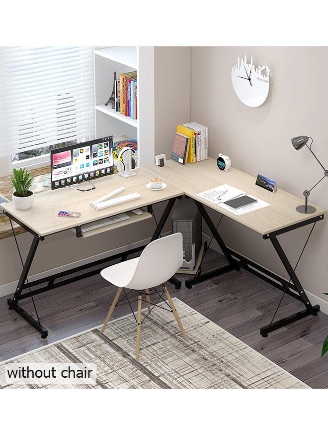 L Shaped Desk Computer Corner Table Home Gaming Writing Workstation Space-Saving Easy Assembly