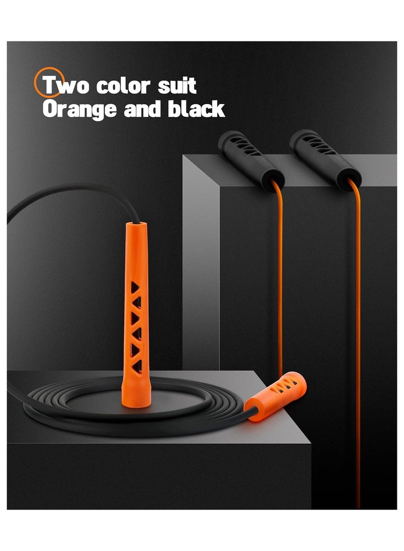 Dedicated Fitness Rope, Exam Rope Jumping Race, 2Pcs LIFE Jump Rope - Adjustable Handles for All Ages, Tangle-Free Rapid Speed Skipping Rope for Home Fitness and a Lean Body