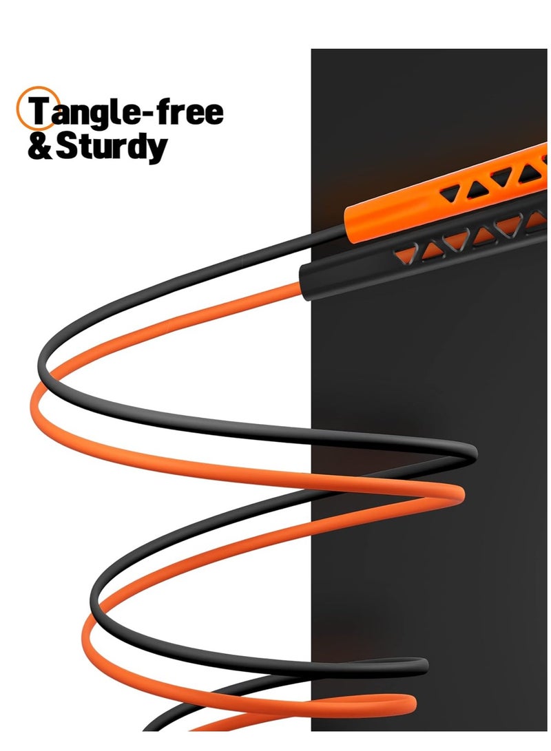 Dedicated Fitness Rope, Exam Rope Jumping Race, 2Pcs LIFE Jump Rope - Adjustable Handles for All Ages, Tangle-Free Rapid Speed Skipping Rope for Home Fitness and a Lean Body