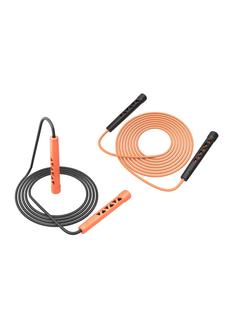 Dedicated Fitness Rope, Exam Rope Jumping Race, 2Pcs LIFE Jump Rope - Adjustable Handles for All Ages, Tangle-Free Rapid Speed Skipping Rope for Home Fitness and a Lean Body