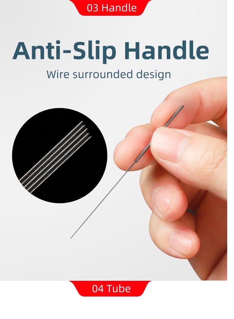 Disposable Sterile Painless Dry Acupuncture Needles 0.30x60 100 Needles a box with tube