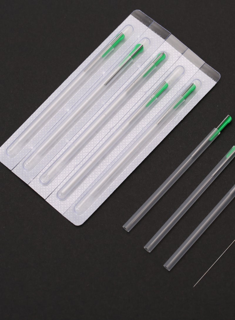 Disposable Sterile Painless Dry Acupuncture Needles 0.30x75 100 Needles a box with tube