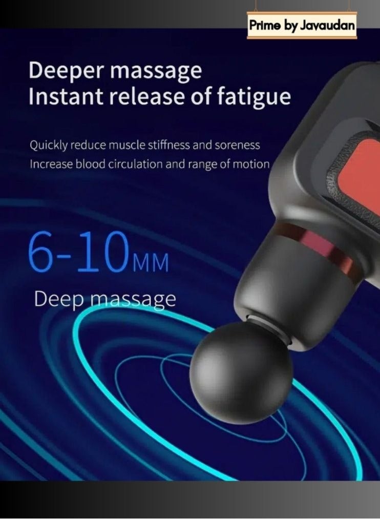 32 Speed Gun Deep Tissue Handheld with 32 Speed Levels 8 Massage Heads LCD Display Muscle Massager Quiet Powerful Percussion Fascial Gun for Pain Relief