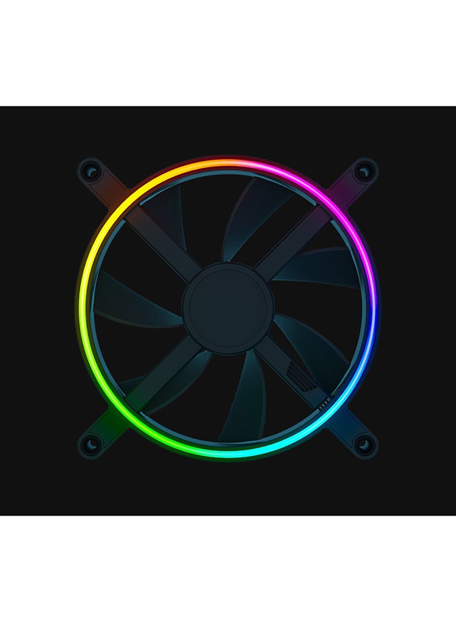 Kunai Hydraulic 140MM aRGB PC Fan: Quiet, Powerful aRGB Fan - PWM Fan Controller Support & Connect Up to 8 Fans - Powered by Razer Chroma RGB - 1 Fan