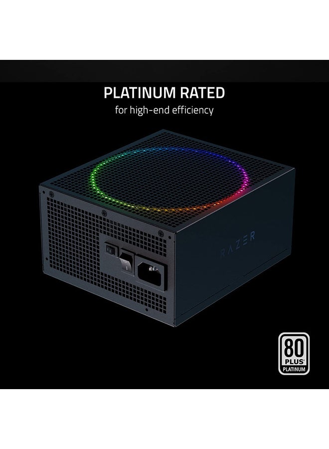 Katana Power Supply aRGB PSU: Silent, Powerful aRGB 140mm PWM Fan - Chroma aRGB - Modular by Design - 80 Plus Platinum Rated - Zero RPM Mode - 850W - Black