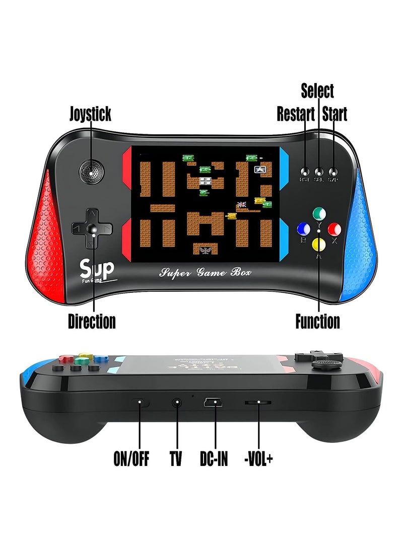 Retro Handheld Game Console for Kids Adults, 3.5 inches Large Screen Preloaded 500 FC/NES Classic Retro Video Games, 1200mAh Rechargeable Battery Support for Connecting TV and Two Players