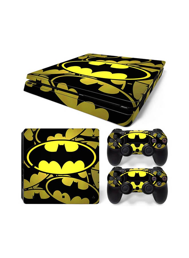 Console And Controller Sticker Set For PlayStation 4 Slim Yellow