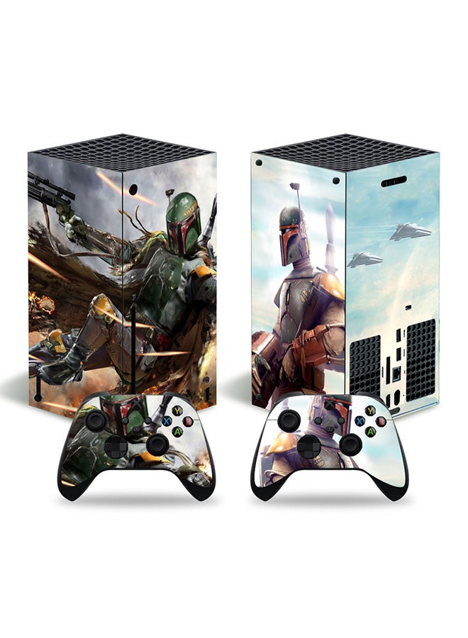 Console and Controller Decal Sticker Set For Xbox Series X Future Soldier