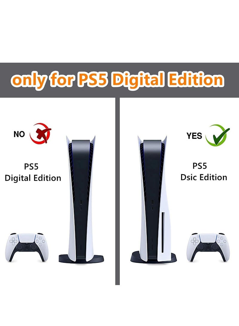 Skin for PlayStation 5 Disc Edition, Sticker for PS5 Vinyl Decal Cover for Playstation 5 Controller