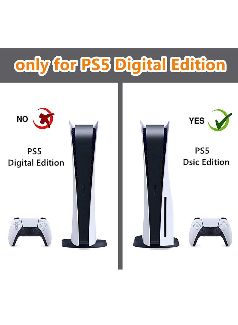 Skin for PlayStation 5 Disc Edition, Sticker for PS5 Vinyl Decal Cover for Playstation 5 Controller