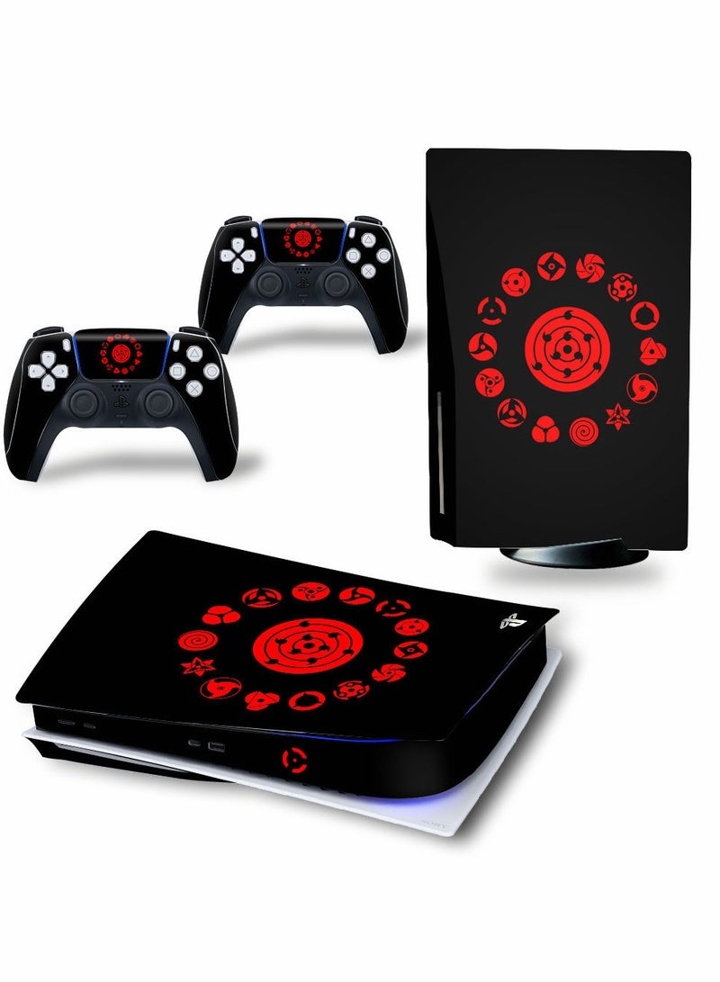 Skin for PlayStation 5 Disc Edition, Sticker for PS5 Vinyl Decal Cover for Playstation 5 Controller