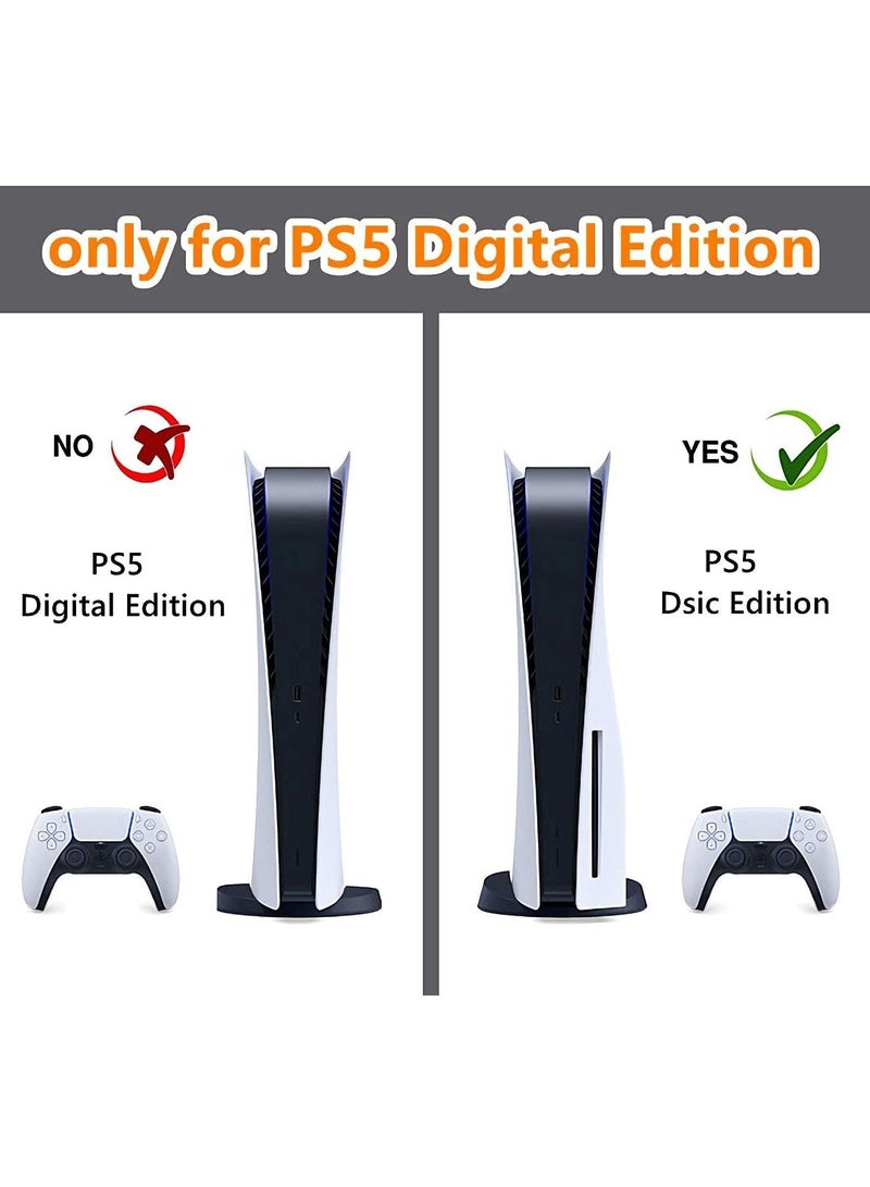 Skin for PlayStation 5 Disc Edition, Sticker for PS5 Vinyl Decal Cover for Playstation 5 Controller