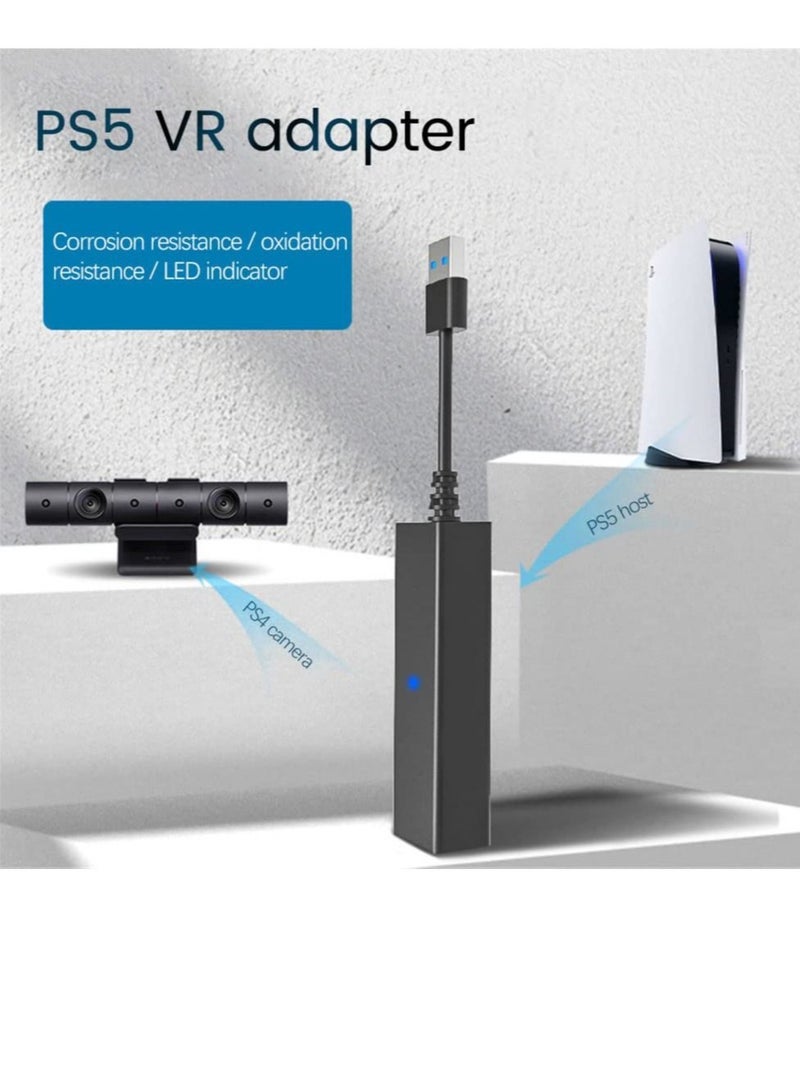 PSVR Camera Adapter for PS5 Console, VR Adapter Cable for PS5 Controller, Male to Female USB 3.0 PS VR for Playstation 5, Game Console VR Somatosensory Accessories, PS4 PSVR Converter Cable