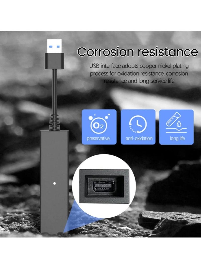 PSVR Camera Adapter for PS5 Console, VR Adapter Cable for PS5 Controller, Male to Female USB 3.0 PS VR for Playstation 5, Game Console VR Somatosensory Accessories, PS4 PSVR Converter Cable