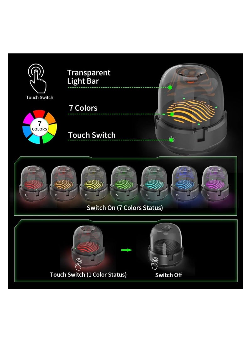 7 Colors LED Switch Joy-Con Charging Station for Nintendo Switch/Switch OLED, Switch Controller Charger Dock Switch Joy-Con Charging Stand with LED Indicator