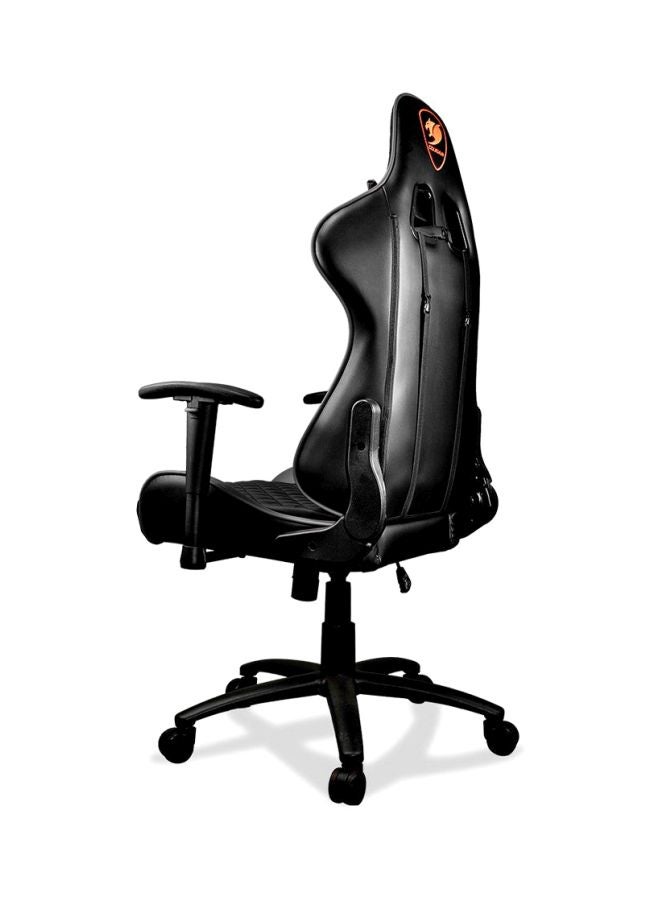 Cougar Gaming Chair Armor One, Steel-Frame, Breathable Pvc Leather, 180° Recliner System, 120Kg Weight Capacity, 2D Adjustable Arm-Rest, Steel 5-Star Base - Black