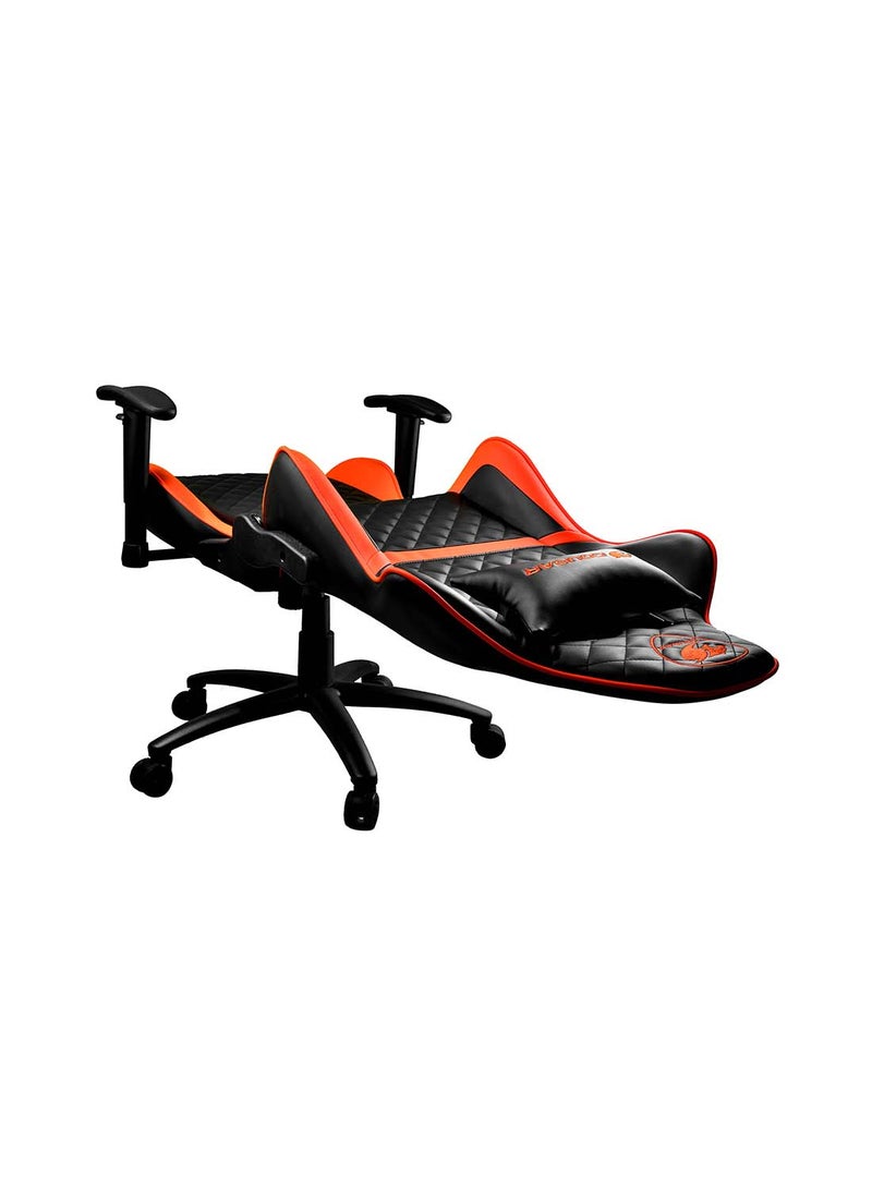 Cougar Gaming Chair Armor One, Steel-Frame, Breathable Pvc Leather, 180° Recliner System, 120Kg Weight Capacity, 2D Adjustable Arm-Rest, Steel 5-Star Base