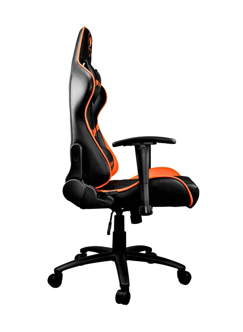 Cougar Gaming Chair Armor One, Steel-Frame, Breathable Pvc Leather, 180° Recliner System, 120Kg Weight Capacity, 2D Adjustable Arm-Rest, Steel 5-Star Base