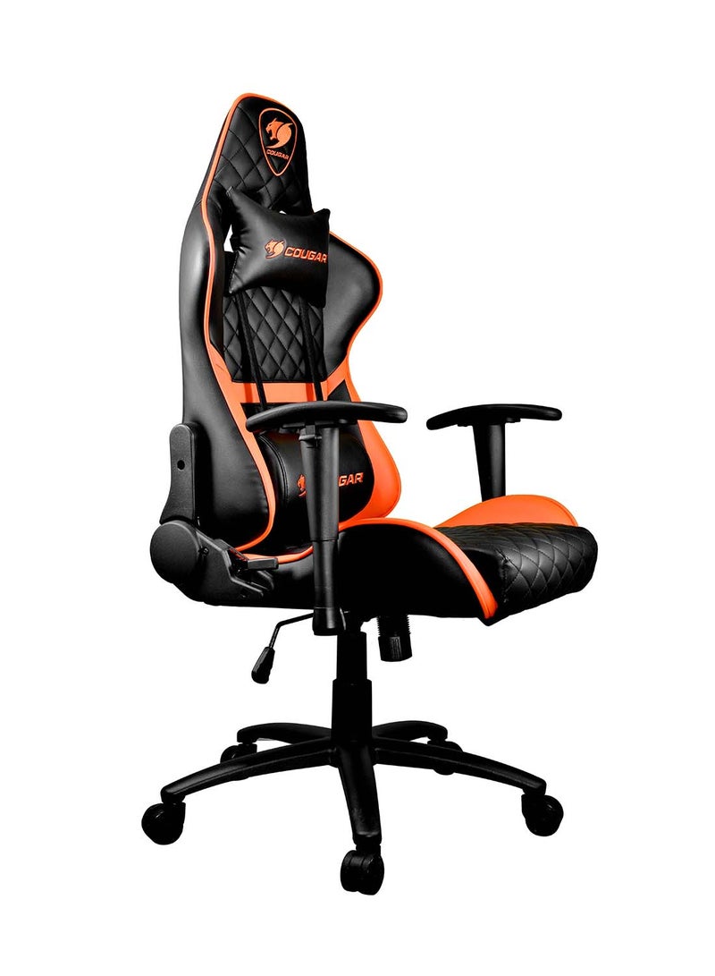 Cougar Gaming Chair Armor One, Steel-Frame, Breathable Pvc Leather, 180° Recliner System, 120Kg Weight Capacity, 2D Adjustable Arm-Rest, Steel 5-Star Base