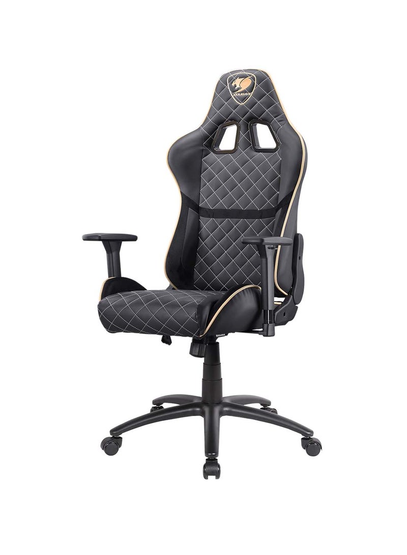 Cougar Gaming Chair Armor One Royal, Steel-Frame, Breathable Pvc Leather, 180° Recliner System, 120Kg Weight Capacity, 3D Adjustable Arm-Rest, Steel 5-Star Base