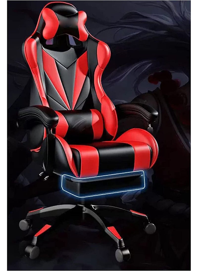 Gaming Chair with Footrest and Lumbar Support High Back Office Computer Chair