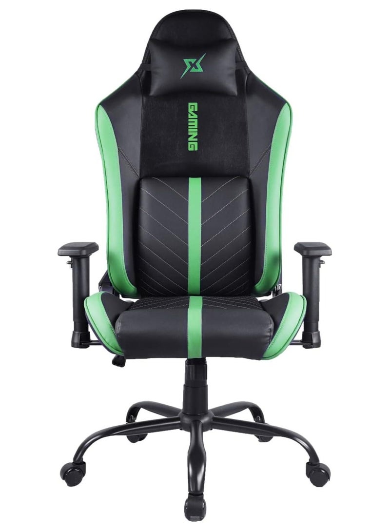 Gaming Chair Ergonomic Office Chair 180° Recliner System 2D Adjustable Arm-Rest With Three-gear Backrest Adjustment